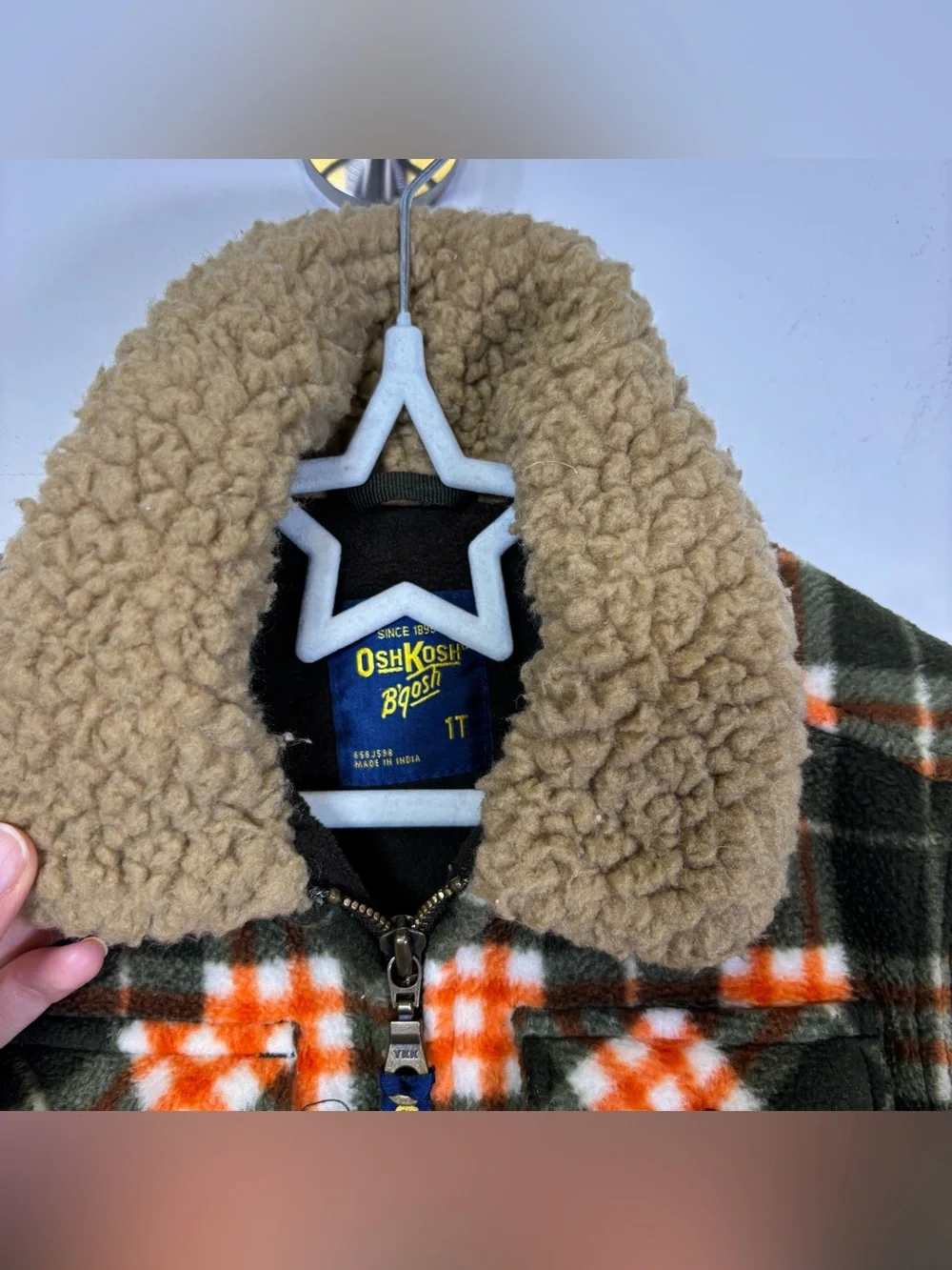 OshKosh B’gosh Fleece Plaid Jacket
